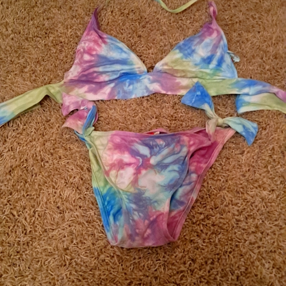 Tie dye bikini lucky brand